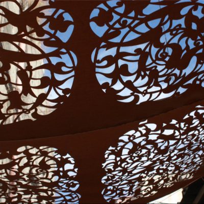 Hard fabric , Arabesque , carved by hand , 200x120 cm. (2011)
